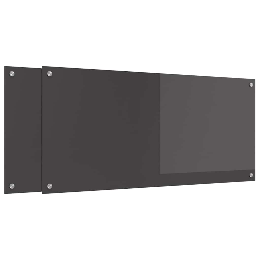 Schienale da cucina 2 pcs Grigio scuro 110 x 50 cm