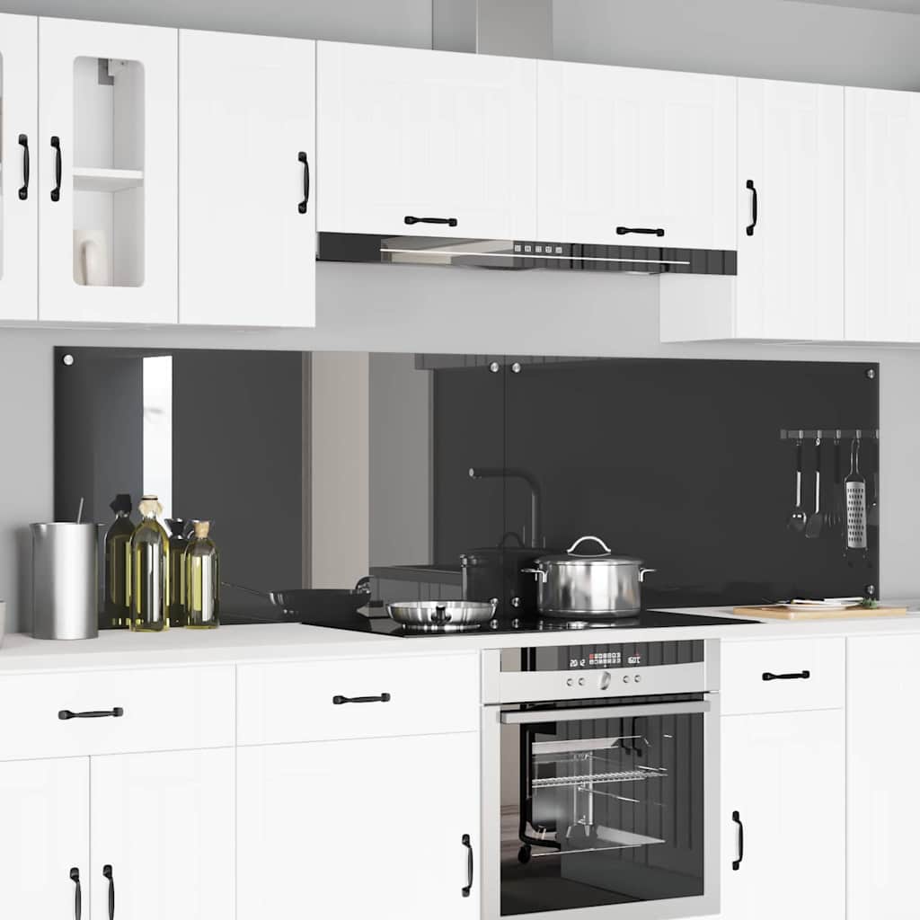 Schienale da cucina 2 pcs Grigio scuro 110 x 60 cm