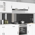 Schienale da cucina 2 pcs Grigio scuro 110 x 60 cm