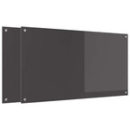 Schienale da cucina 2 pcs Grigio scuro 110 x 60 cm