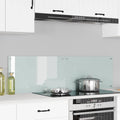Schienale da cucina 2 pcs Bianco 70 x 40 cm vetro temperato