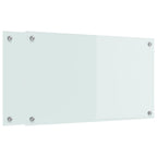 Schienale da cucina 2 pcs Bianco 70 x 40 cm vetro temperato