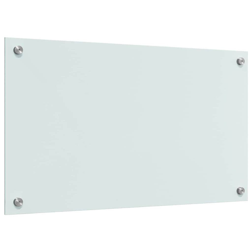 Schienale da cucina 2 pcs Bianco 70 x 40 cm vetro temperato