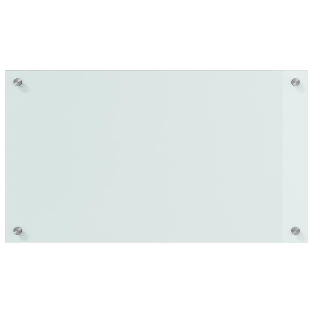 Schienale da cucina 2 pcs Bianco 70 x 40 cm vetro temperato