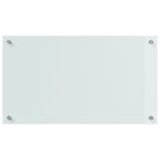 Schienale da cucina 2 pcs Bianco 70 x 40 cm vetro temperato
