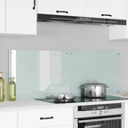 Schienale da cucina 2 pcs Bianco 70 x 50 cm vetro temperato