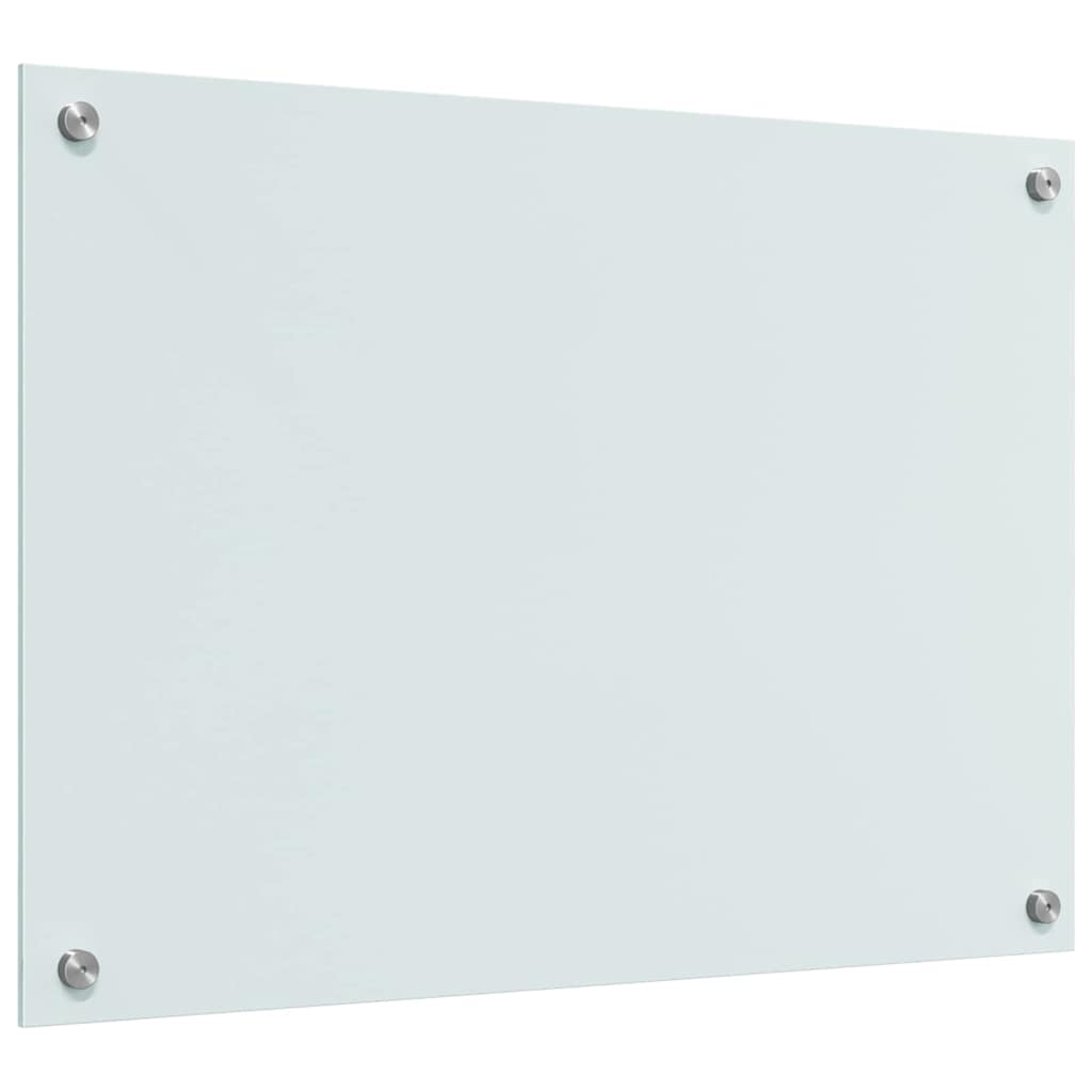 Schienale da cucina 2 pcs Bianco 70 x 50 cm vetro temperato