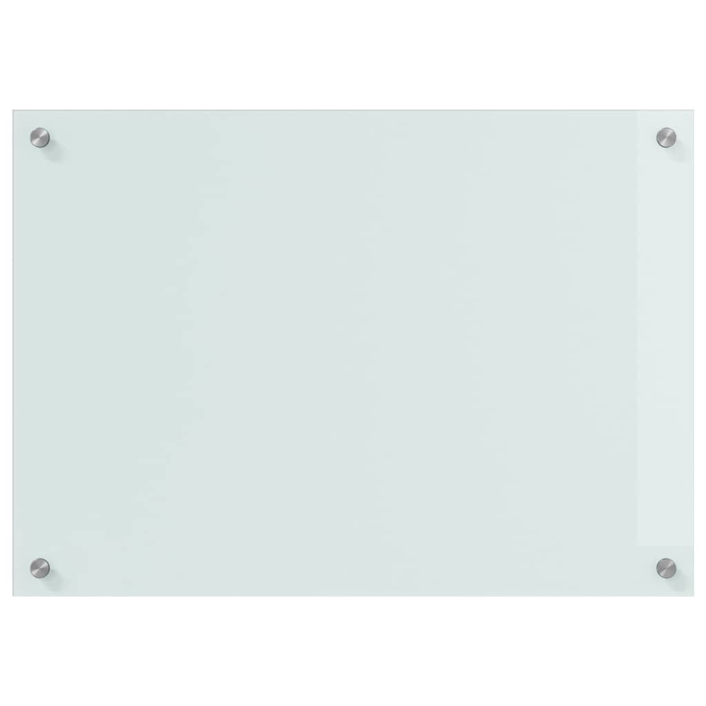 Schienale da cucina 2 pcs Bianco 70 x 50 cm vetro temperato