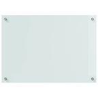 Schienale da cucina 2 pcs Bianco 70 x 50 cm vetro temperato