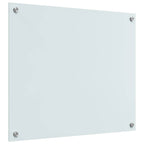 Schienale da cucina 2 pcs Bianco 70 x 60 cm vetro temperato