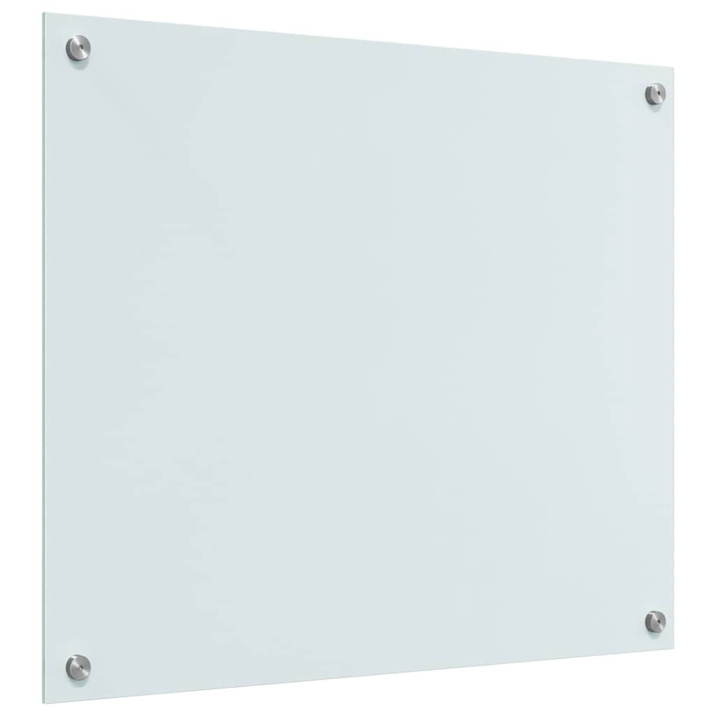 Schienale da cucina 2 pcs Bianco 70 x 60 cm vetro temperato