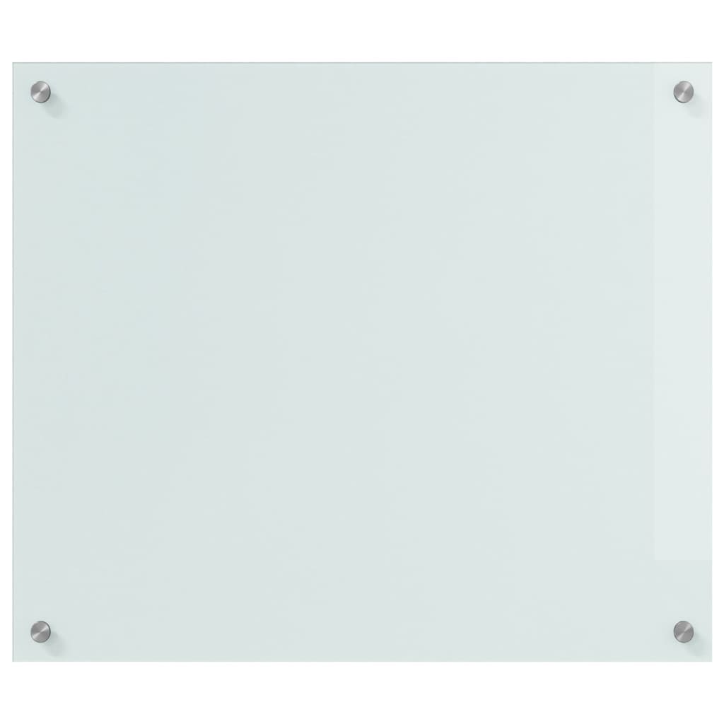 Schienale da cucina 2 pcs Bianco 70 x 60 cm vetro temperato