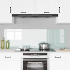 Schienale da cucina 2 pcs Bianco 80 x 50 cm vetro temperato