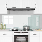 Schienale da cucina 2 pcs Bianco 80 x 60 cm vetro temperato