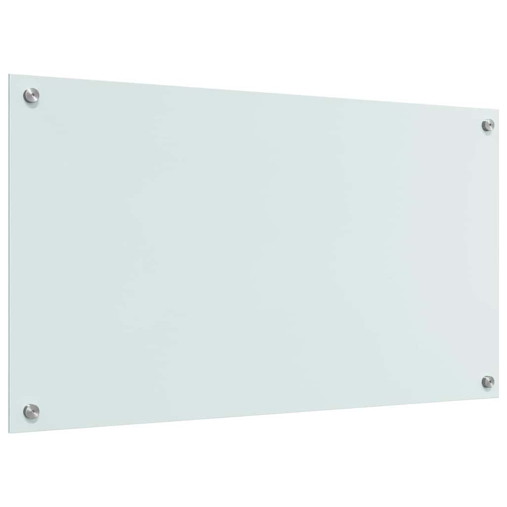 Schienale da cucina 2 pcs Bianco 90 x 50 cm vetro temperato