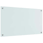 Schienale da cucina 2 pcs Bianco 90 x 50 cm vetro temperato