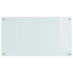 Schienale da cucina 2 pcs Bianco 90 x 50 cm vetro temperato