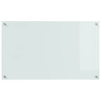 Schienale da cucina 2 pcs Bianco 100 x 60 cm vetro temperato