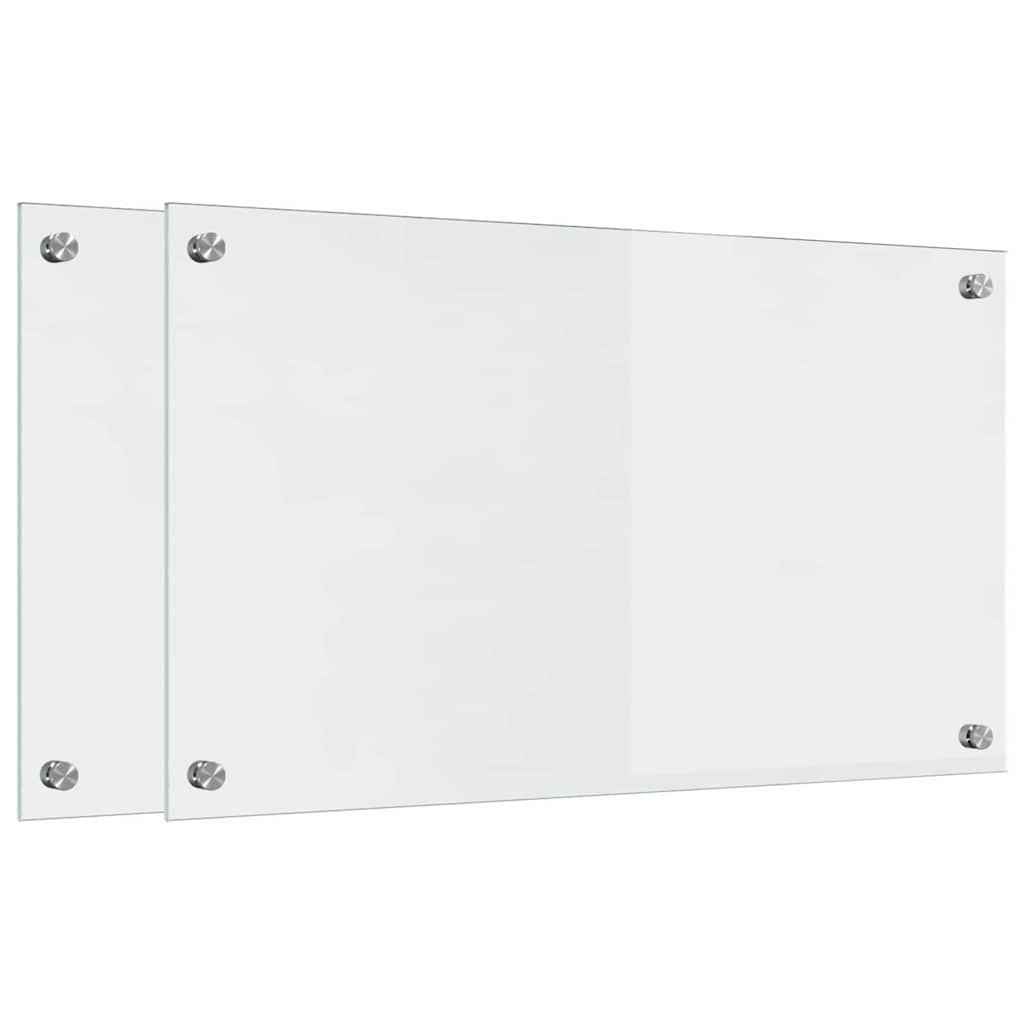 Schienale da cucina 2 pcs Trasparente 70 x 40 cm