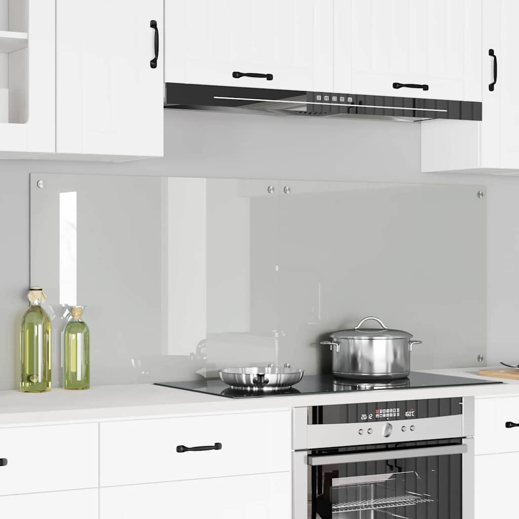Schienale da cucina 2 pcs Trasparente 80 x 60 cm