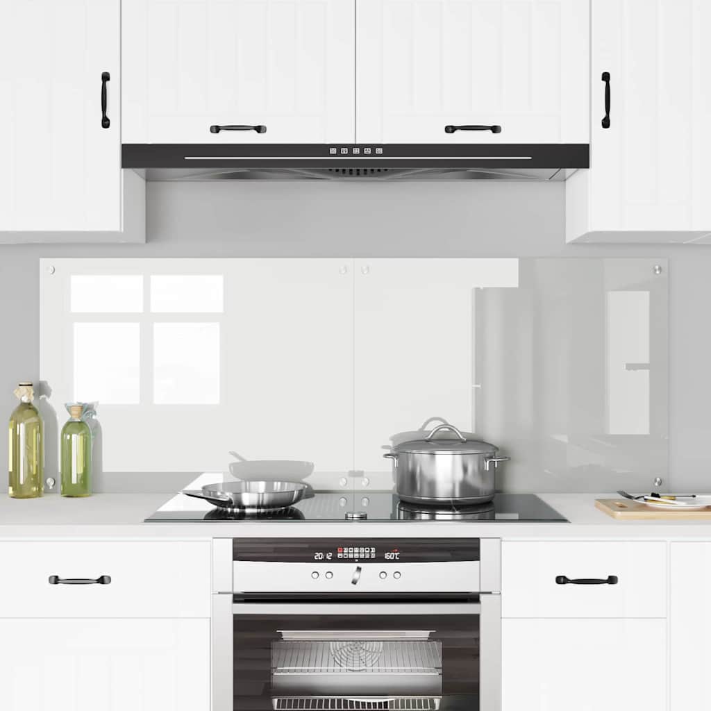 Schienale da cucina 2 pcs Trasparente 80 x 60 cm