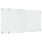 Schienale da cucina 2 pcs Trasparente 90 x 50 cm