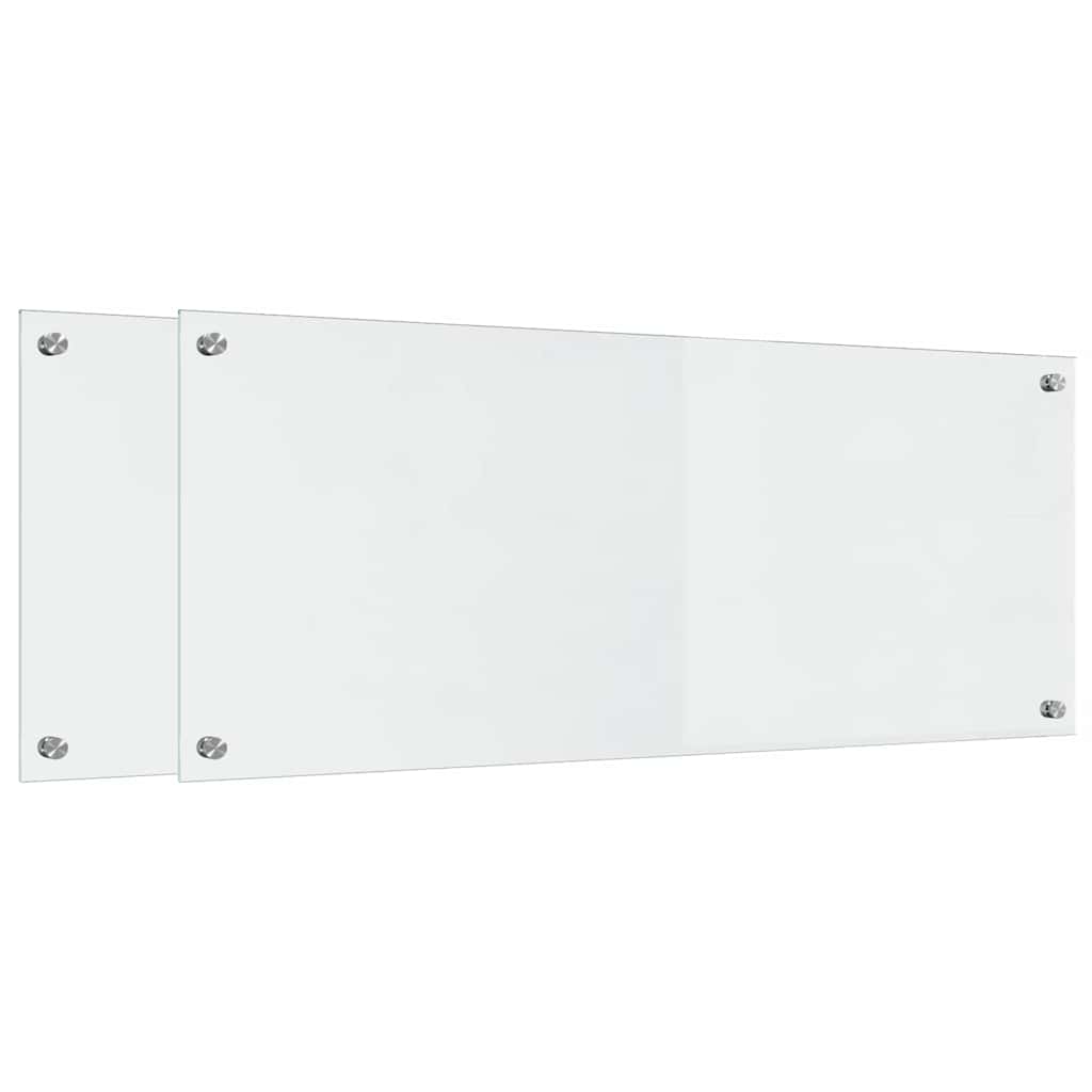 Schienale da cucina 2 pcs Trasparente 100 x 40 cm