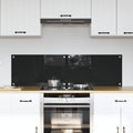 Schienale da cucina 2 pcs Nero 70 x 40 cm vetro temperato