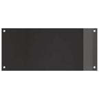 Schienale da cucina 2 pcs Nero 90 x 40 cm vetro temperato