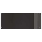 Schienale da cucina 2 pcs Nero 100 x 40 cm vetro temperato