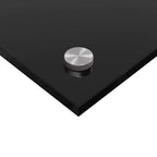 Schienale da cucina 2 pcs Nero 100 x 50 cm vetro temperato