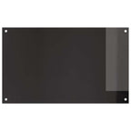 Schienale da cucina 2 pcs Nero 100 x 60 cm vetro temperato