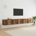 Set Mobile TV da Parete 3 pcs Legno vecchio 100 x 34,5 x 40 cm