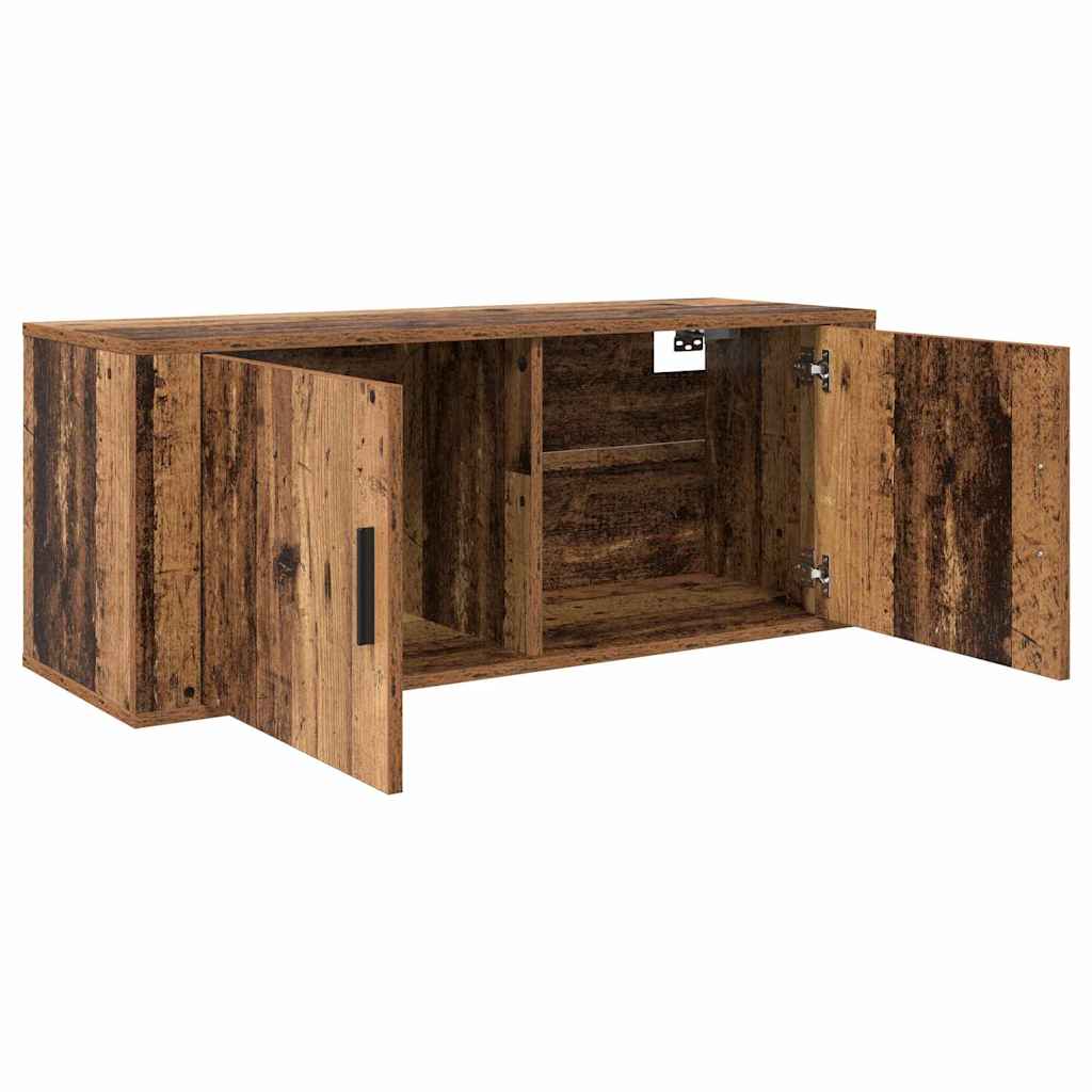 Set Mobile TV da Parete 3 pcs Legno vecchio 100 x 34,5 x 40 cm