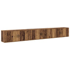 Set Mobile TV da Parete 3 pcs Legno vecchio 100 x 34,5 x 40 cm