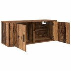 Set Mobile TV da Parete 2 pcs Legno vecchio 100 x 34,5 x 40 cm