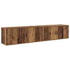Set Mobile TV da Parete 2 pcs Legno vecchio 100 x 34,5 x 40 cm