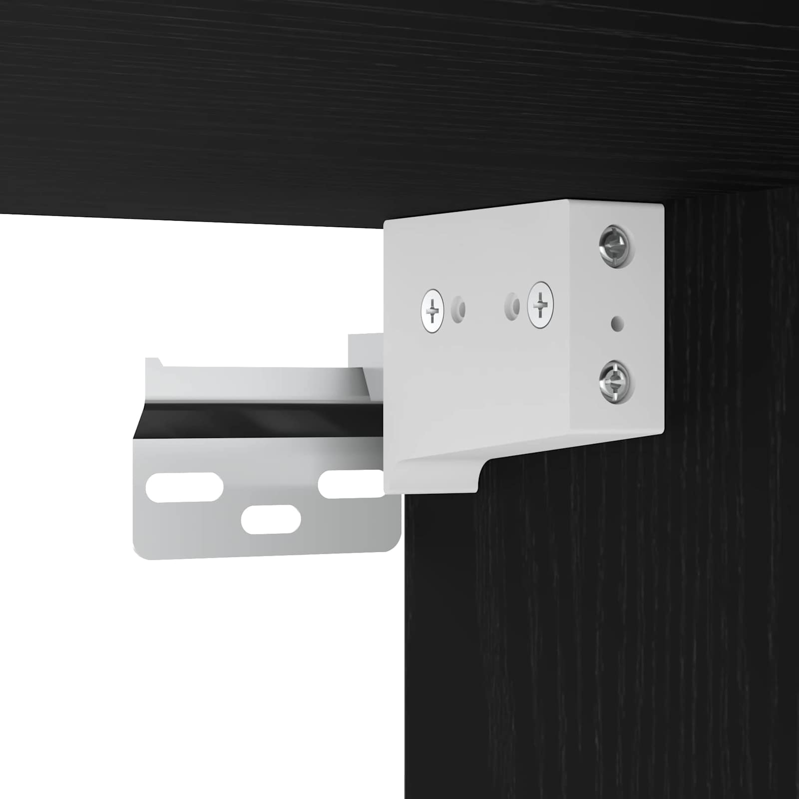 Set Mobile TV da Parete 2 pcs Rovere Nero 80 x 34,5 x 40 cm