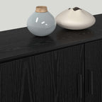 Set Mobile TV da Parete 2 pcs Rovere Nero 100 x 34,5 x 40 cm