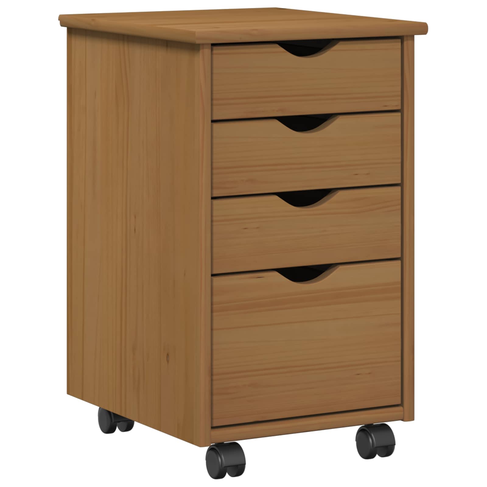 Mobile con Ruote MOSS Marrone Miele 34 x 39 x 56 cm