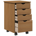 Mobile con Ruote MOSS Marrone Miele 34 x 39 x 56 cm