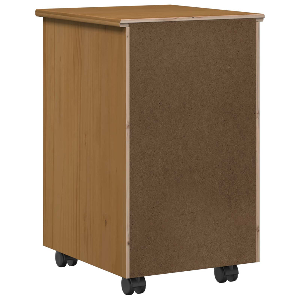 Mobile con Ruote MOSS Marrone Miele 34 x 39 x 56 cm