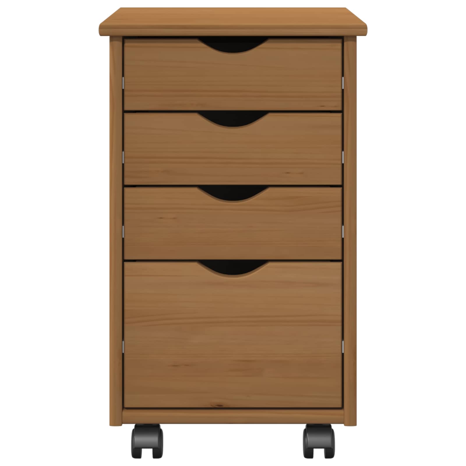 Mobile con Ruote MOSS Marrone Miele 34 x 39 x 56 cm