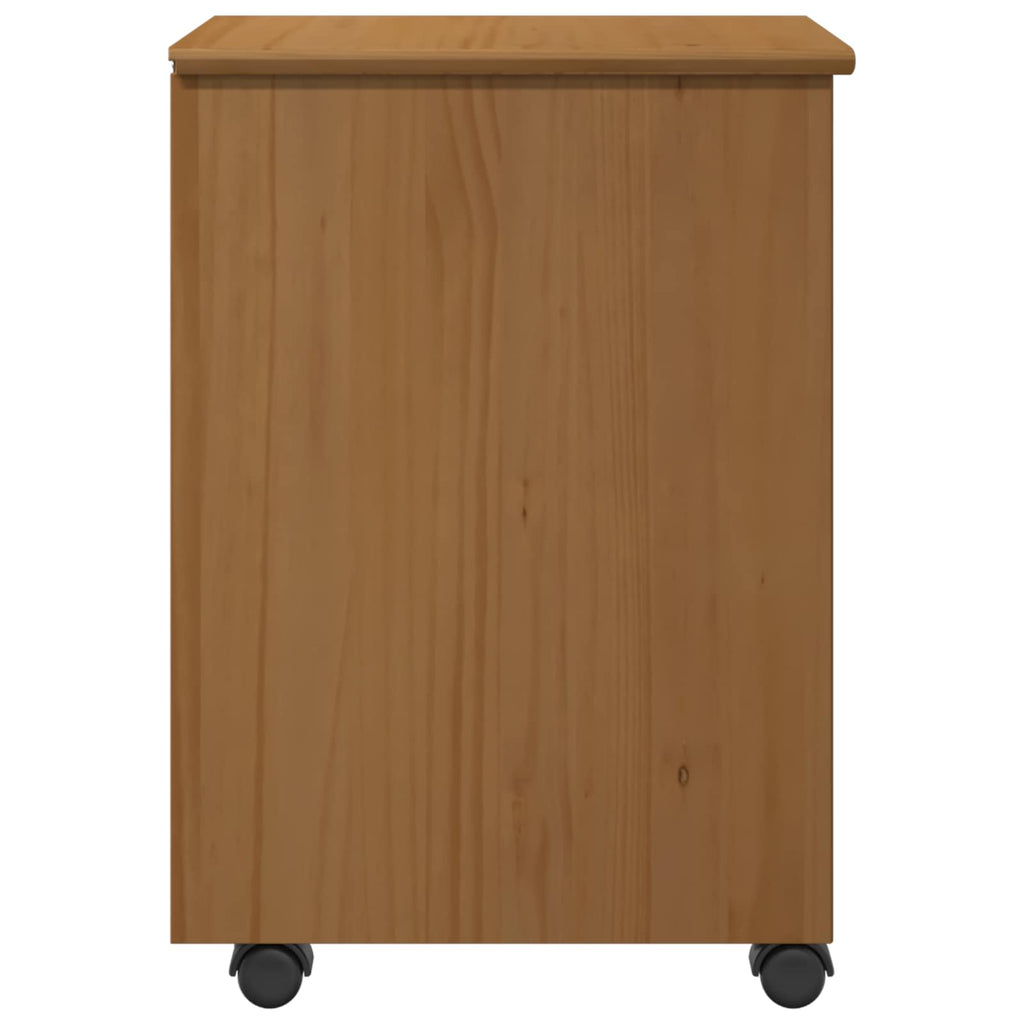 Mobile con Ruote MOSS Marrone Miele 34 x 39 x 56 cm