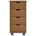 Mobile con Ruote con ruota Marrone miele 34 x 39 x 65,5 cm