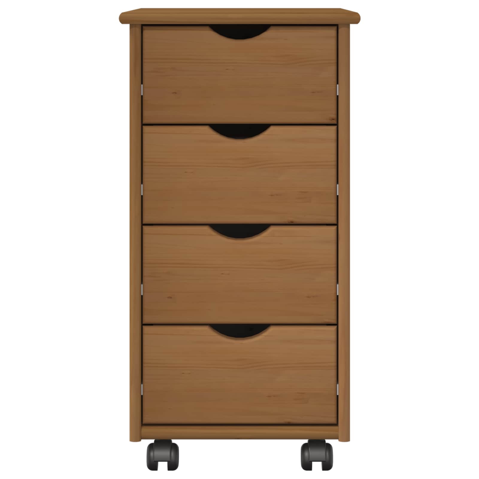 Mobile con Ruote con ruota Marrone miele 34 x 39 x 65,5 cm