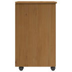 Mobile con Ruote con ruota Marrone miele 34 x 39 x 65,5 cm
