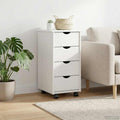 Mobile con Ruote con ruota Bianco 34 x 39 x 65,5 cm