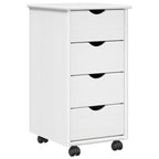 Mobile con Ruote con ruota Bianco 34 x 39 x 65,5 cm