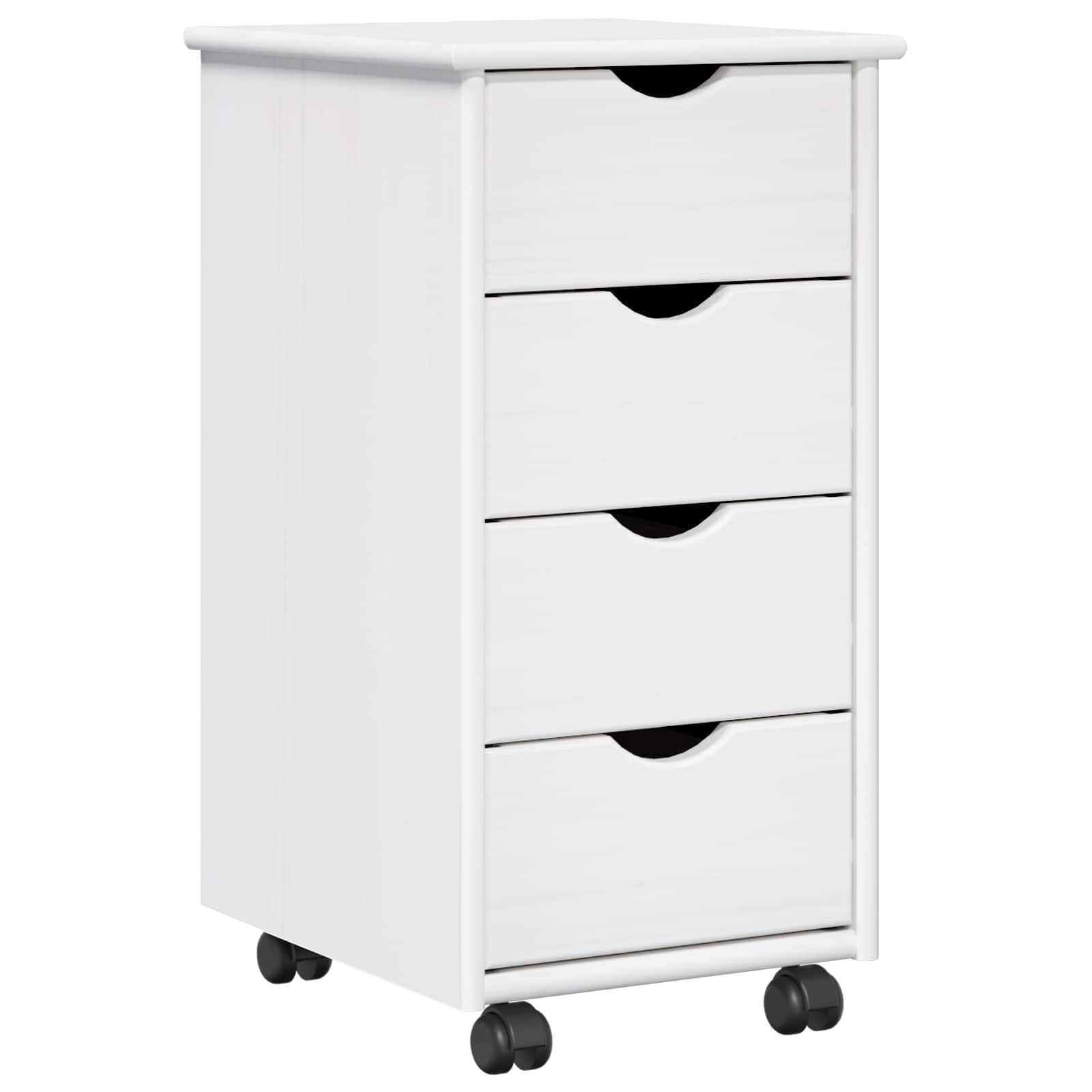 Mobile con Ruote con ruota Bianco 34 x 39 x 65,5 cm